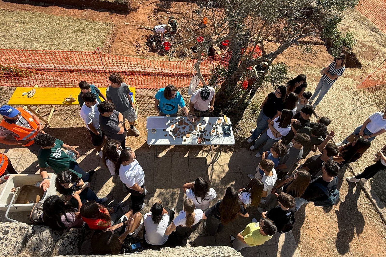 Visitatori e attività didattiche sul cantiere